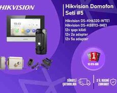 Hikvision DS-KH6320-WTE1 + DS-KB8113-IME1  IP video domofon dəsti