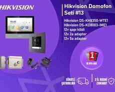 Hikvision DS-KH8350-WTE1 + DS-KD8003-IME1 Flush  Premium IP Domofon Seti