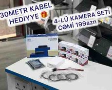 Təhlükəsizlik sistemi 4lü kamera dəsti Unv