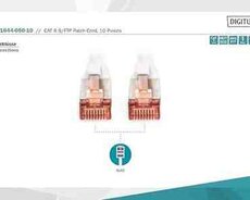 Digitus LAN Cable Cat 6, 10 m RJ45 Network Cable