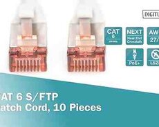 Digitus LAN Cable Cat 6, 5 m RJ45 Network Cable