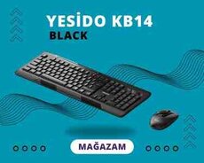 Klaviatura və siçan dəsti Yesido KB14 (Black)
