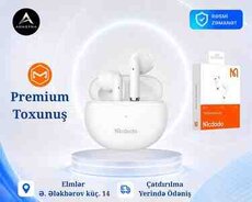 MCDODO HP-8030 TWS Bluetooth 5.0 Wireless Earbuds White Lite | simsiz qulaqlıq