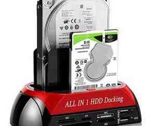 USB Docking Triple Hdd Reader + Card Reader