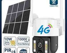 Wifisiz işləyən 4G PTZ 360 Smart Solar kamera