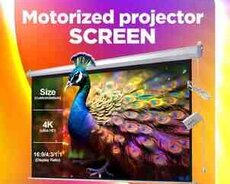 Motorized projector screen