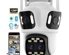 WiFi PTZ360 çöl 3 kamera 8MP, 4K 64GB
