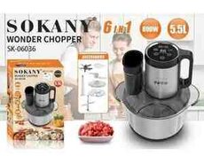 Elektrik mətbəx doğrayıcı Sokany 5.5 L