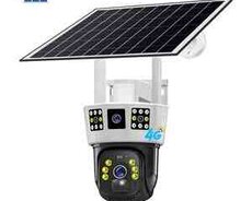 4G Solar günəş paneli 2 kamera 12MP, 4K 64GB