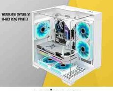 Gaming case WjCoolman Skyline S1 M-Atx Panoramic Aquarium Case (White)