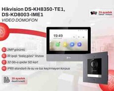 Video Domofon Dəsti (2 il zəmanət) Hikvision DSKD8003IME1 + DSKH8350TE1