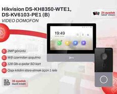 Video domofon dəsti Hikvision DSKV6103PE1(B) + DSKH8350WTE1