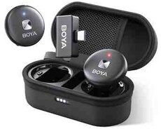Wireless çüt yaxa mikrofonu Boya Typec