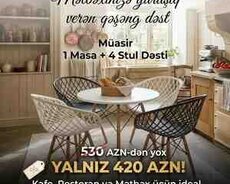 Masa və oturacaqlar