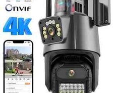Wifi PTZ360 çöl 2 kamerası 8MP, 4K+64GB