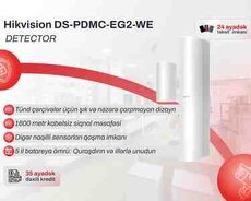 Simsiz maqnit kontakt detektoru Hikvision DS-PDMC-EG2-WE AX Pro