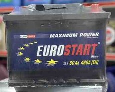 Akkumulyator EUROSTART 12V 60Ah 460A
