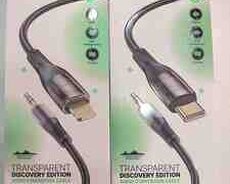 Aux lightning type c USB kabel Hoco