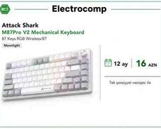 Attack Shark M87 Pro V2 Mechanical Keyboard (Moonlight)