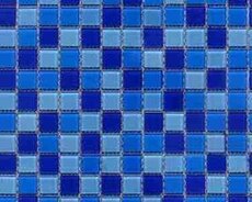 Hovuz üçün silikonlu şüşə mozaika BP-252 38x38 mm