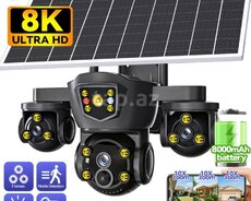 4G solar PTZ360 4 kamera 12MP 4K+64GB