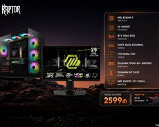 Raptor Gaming PC | i5-14400F | RTX 5060 8GB | 16GB DDR5 | 1TB NVMe | MSI 25 300Hz