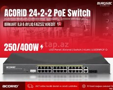 24-Portlu PoE Switch Acorid LS5328PC