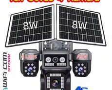 4G Sim kartlı Solar 360FHD Kamera 12MP 4K+64GB