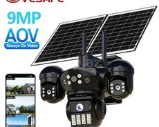 4G Sim kartlı Solar 360FHD Kamera 12MP 4K+64GB