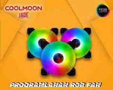 Rgb Kuler Coolmoon Jade Led 120mm (Programable Case Fan)