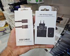 Samsung 45w Adapteri və kabeli dəst