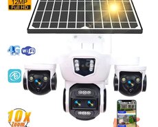 4G Sim kartlı Solar 360FHD Kamera 12MP 4K+64GB