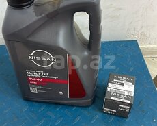 Nissan yağı və filteri