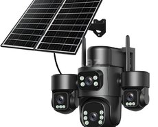 4G Sim kartlı Solar 360FHD Kamera 12MP 4K+64GB