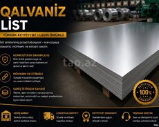 Qalvaniz list (Sinklənmiş)