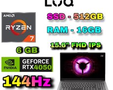 Lenovo LOQ 15ARP10E RTX 4050 6 GB Gaming