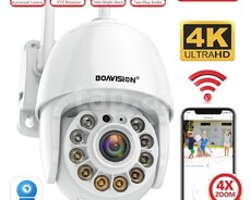 Simsiz Wifi ptz kamera 360 3mp 2K +64gb