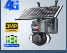 4G Solar günə paneli 2 kamera 12MP 4K+64GB