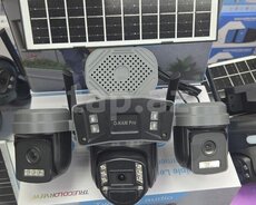 4G Solar günəş paneli 4 kamera 12MP 4K+64gb
