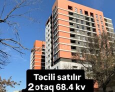 2-otaqlı yeni tikili, Qara Qarayev m., 68.4 m