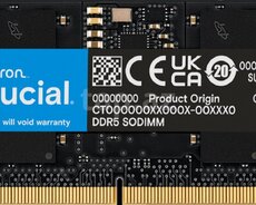 Operativ yaddaş (RAM) Crucial 16GB DDR5 4800MHz