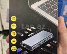 Type-C to HDTV 11 in 1 Hub dokstansiya multi port