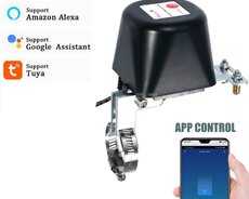 Ağıllı WiFi su və qaz kranı idarəetmə cihazı Tuya Smart Life Alexa