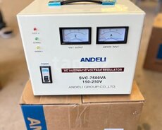 Tənzimləyici Andeli Input 150-260V analog type (7500w Horizontal Type)