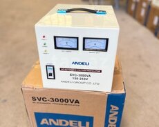 Andeli tənzimləyici Input 150-260V analog type (3000w Horizontal Type)