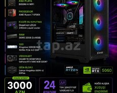 AMD Ryzen 7 9700X + RTX 5060 Gaming PC
