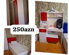 Gənc yataq otağı mebeli