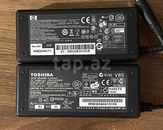 HP və Toshiba noutbuk adapteləri (AC DC)