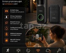 Ağıllı qapı zəngi | IMOU Doorbell 2S Kit | 2K Kamera | WiFi Video Doorbell