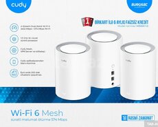 Wi-Fi 6 Mesh 3-lü dəst Cudy M3000
